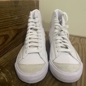 White Nike Blazer High-Top Sneakers